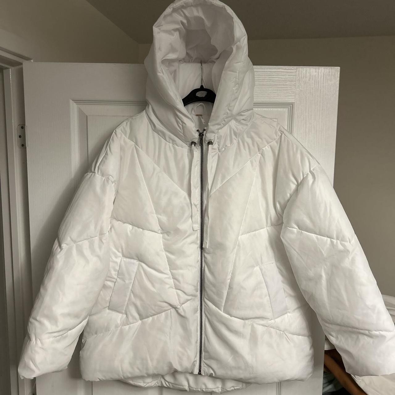 Free people best sale white puffer jacket