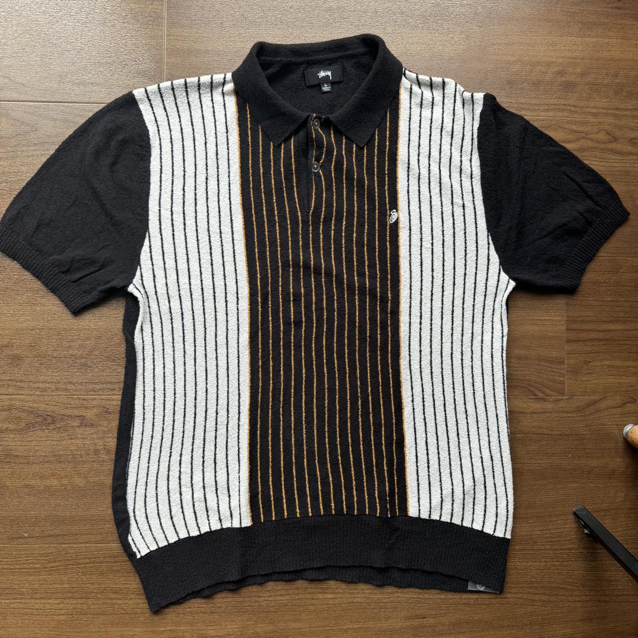 トップス stussy 23ss TEXTURED SS POLO SWEATER Stussy Textured SS Polo Sweater 23ss