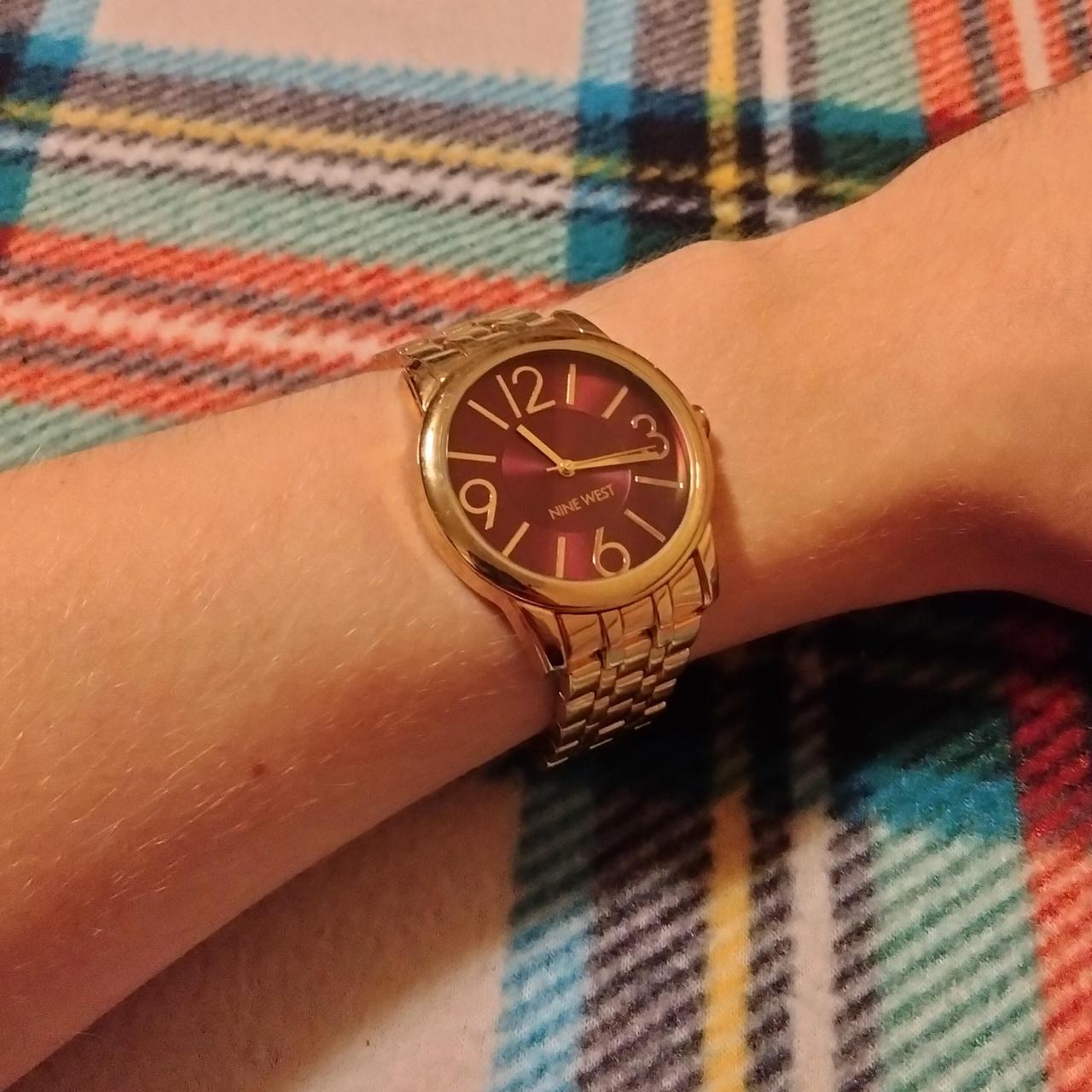 Women's gold tone stainless steel quartz Depop