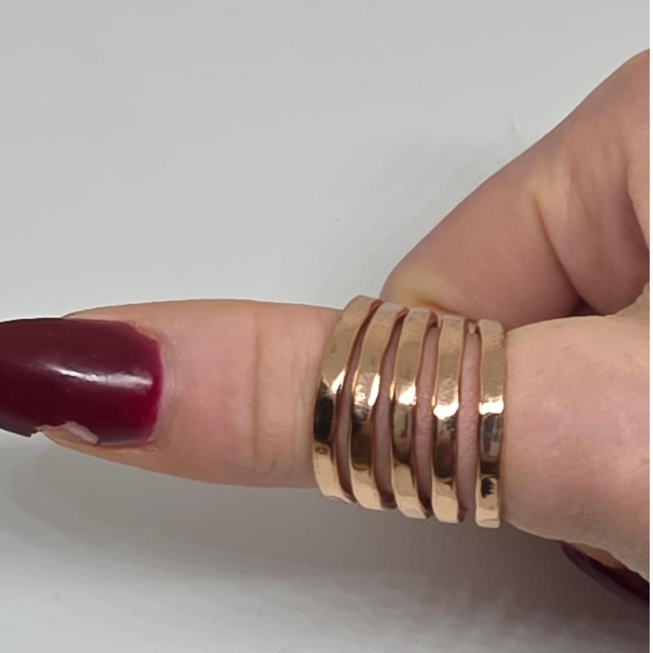 Women's Ring - Gold – Stackable Ring Set Gold Ton… - image 1