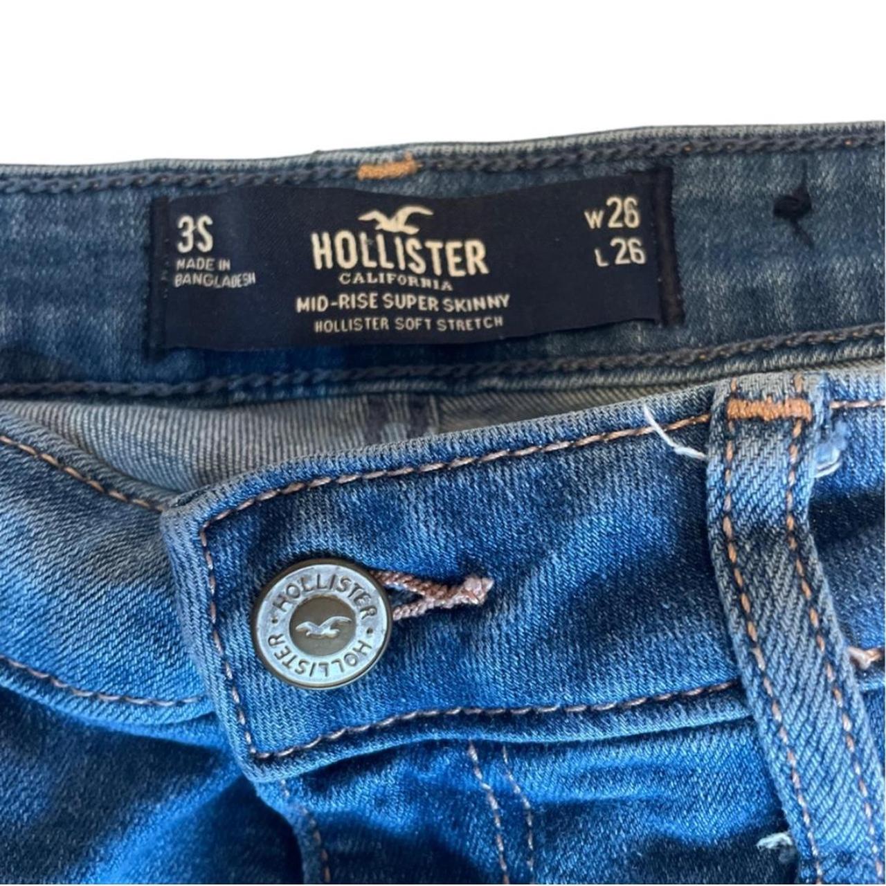 Women's Hollister California Jeans Size 3S High Rise Skinny Stretch Juniors