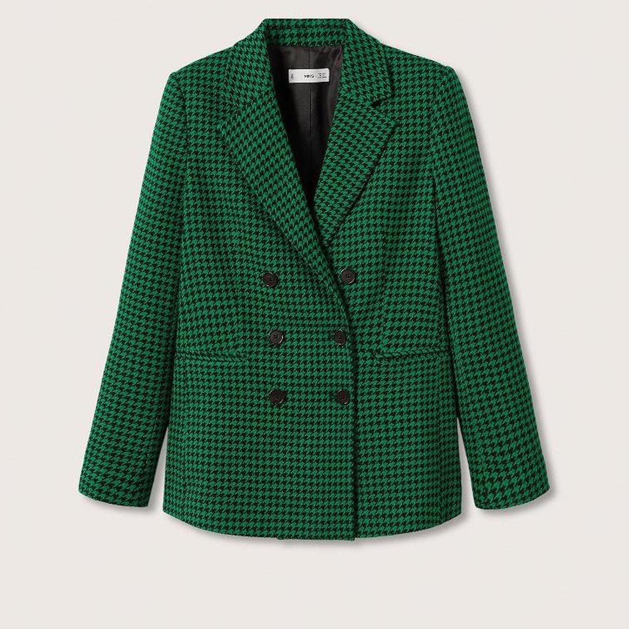 Mango Women's Houndstooth Wool-blend Blazer,