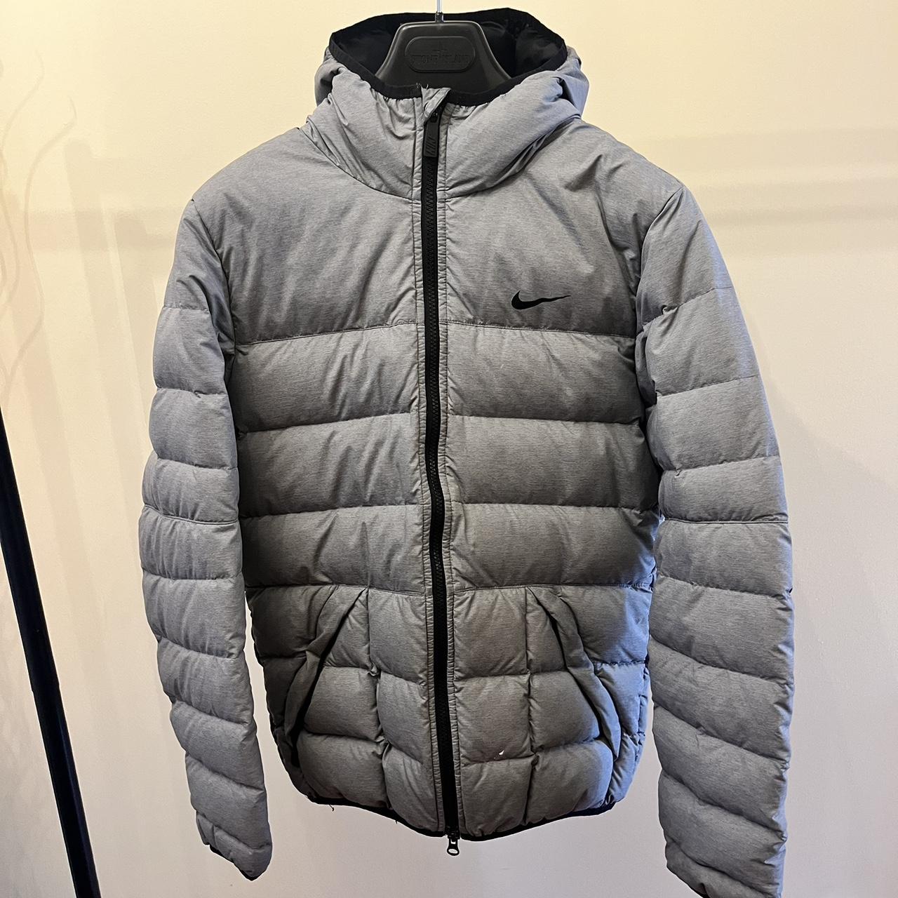 mens grey nike puffer coat