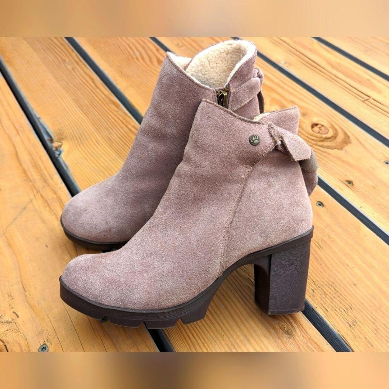 BearPaw Eden Heeled Shearling Boots Size Depop