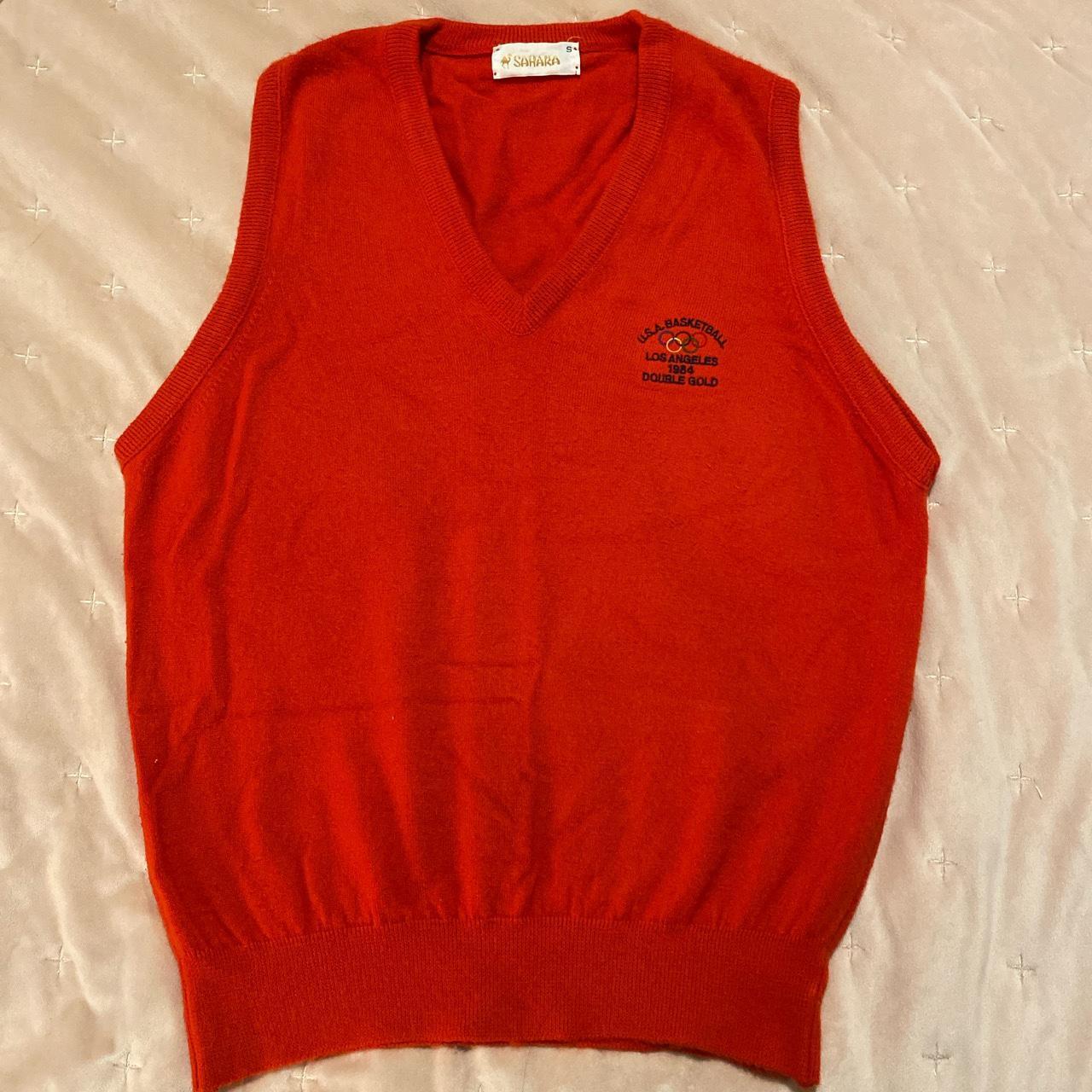 vintage “1984 U.S.A. Olympic Basketball ” sweater vest Depop