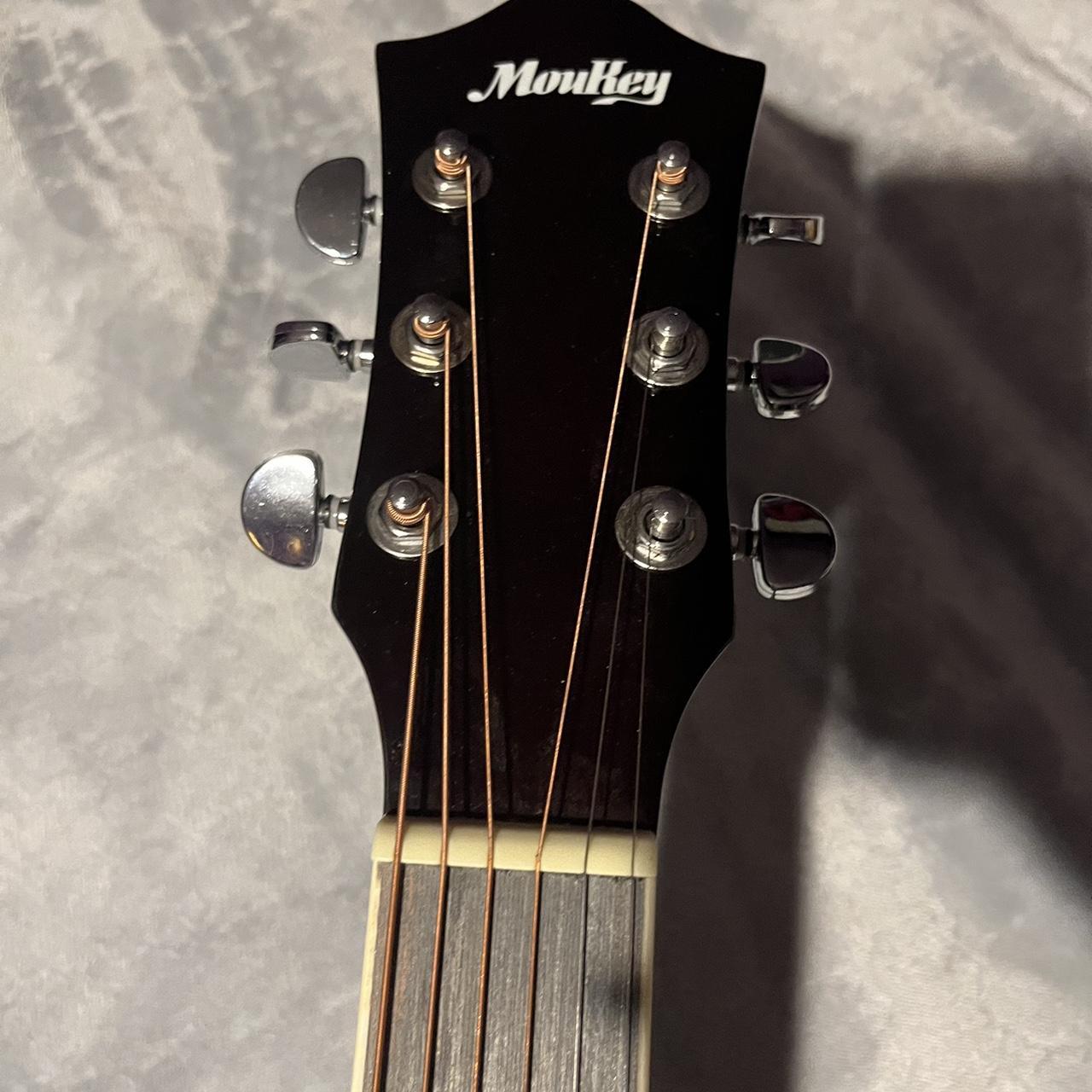 Cream acoustic guitar, played only a couple times,... Depop