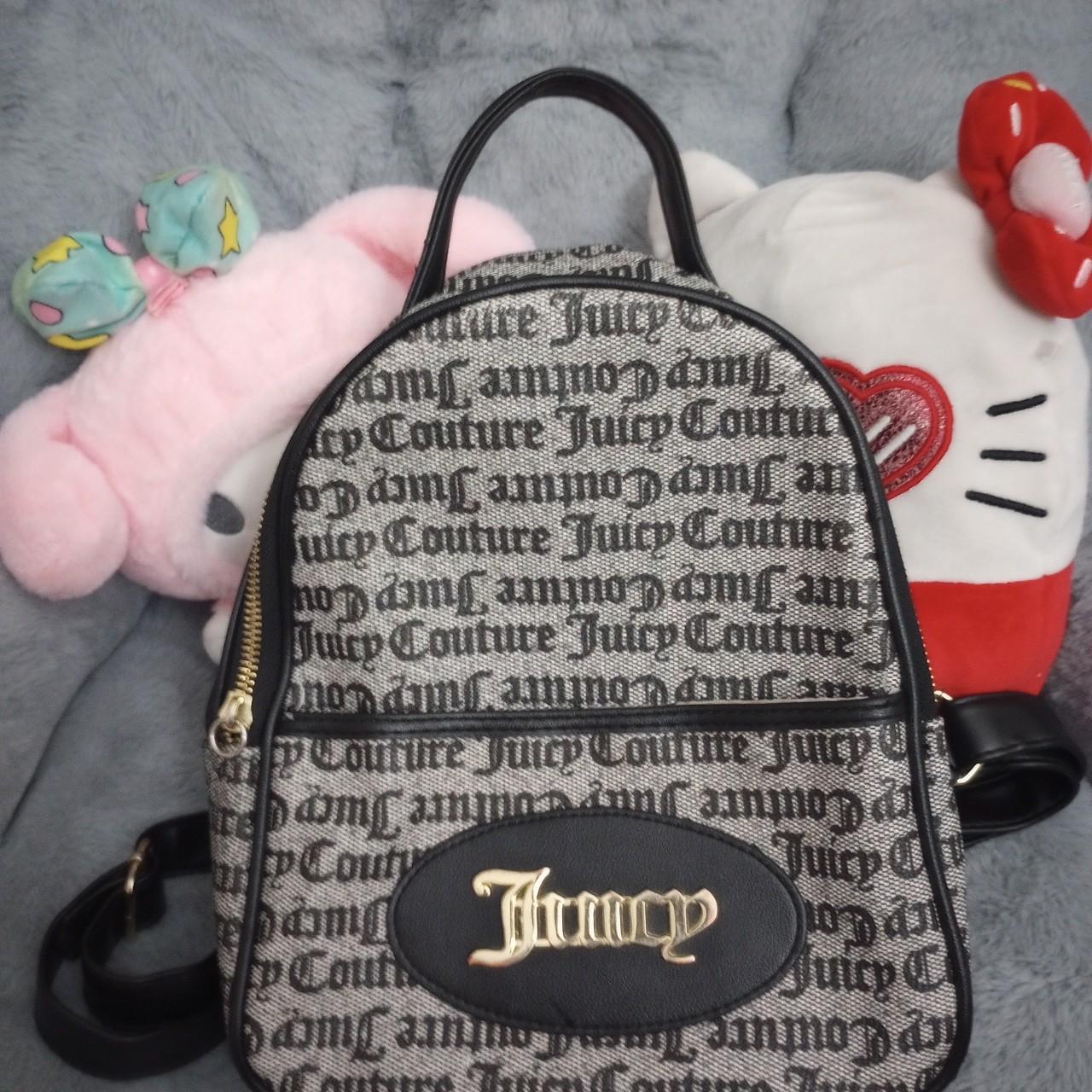 Juicy Couture Backpack Tan and black bag with the - Depop