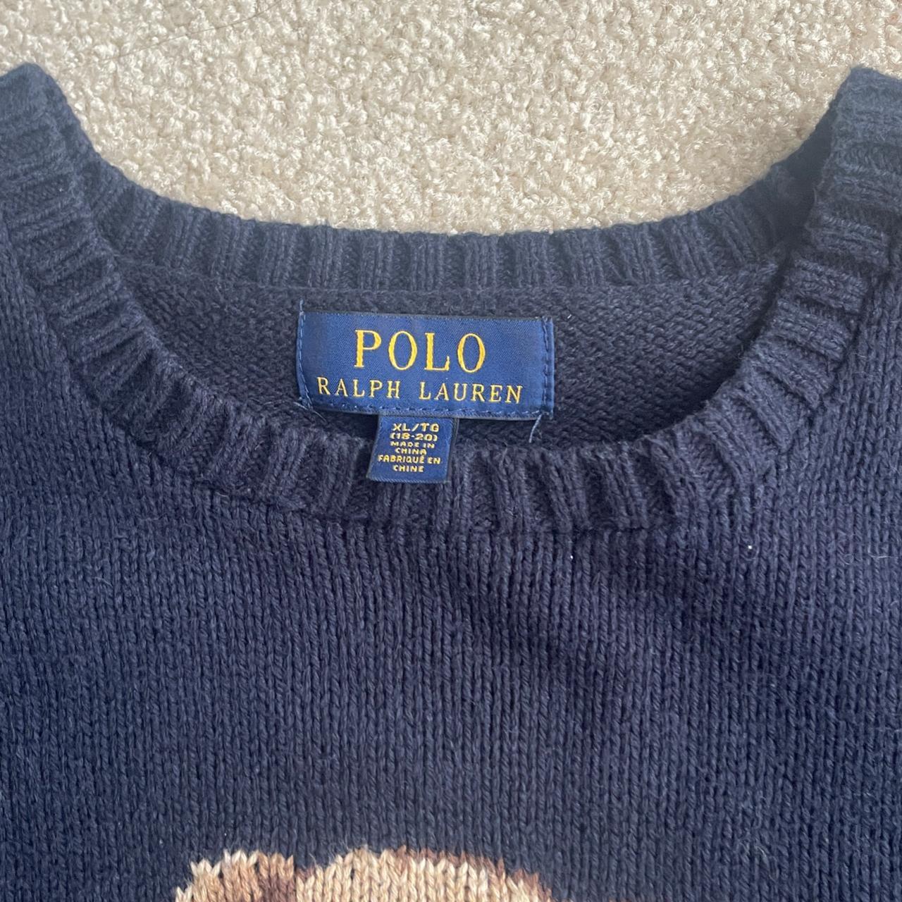 Ralph Lauren sweater Polo Ralph Lauren bear knit so... - Depop