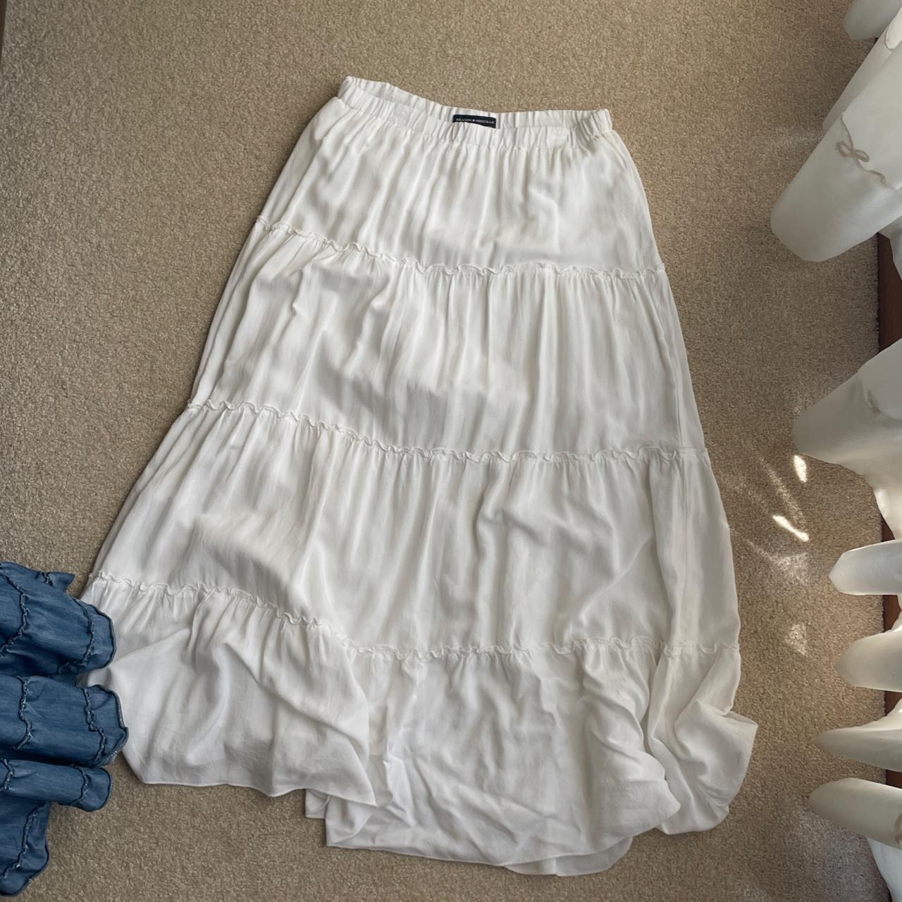 Brandy Melville white maxi skirt Phoebe skirt/Izzy... Depop