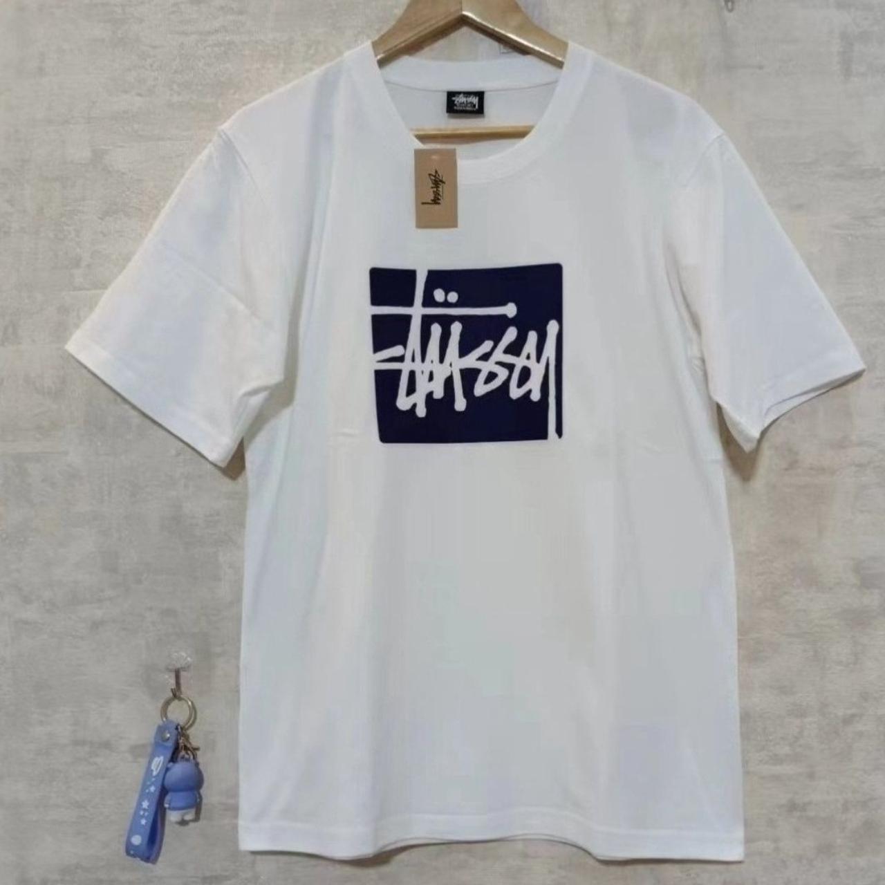 A white Stussy short sleeve needs to be sold for... - Depop