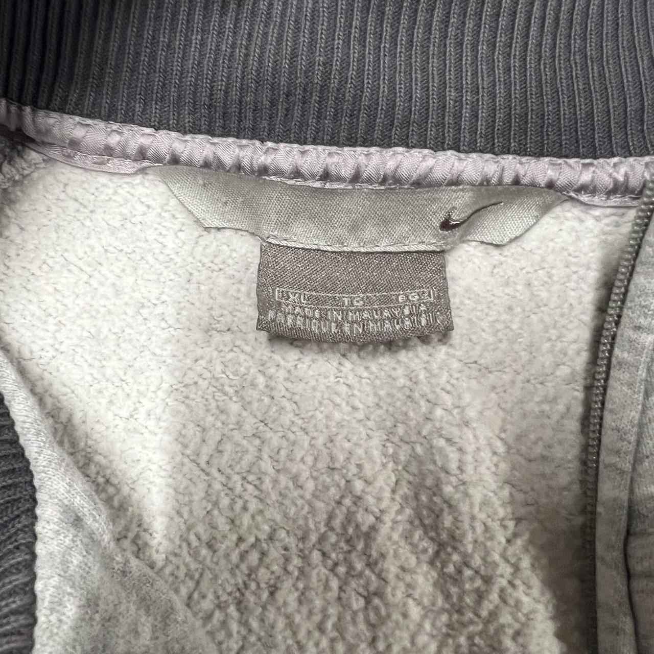 -Grey tag Y2K Nike quarter zip -Heather grey -Size... - Depop