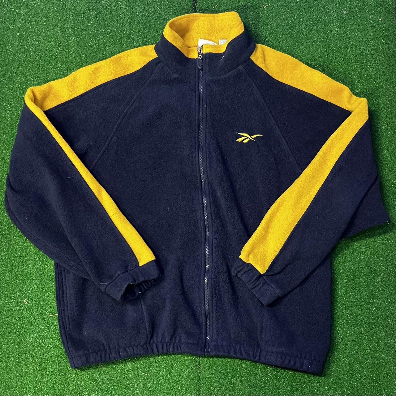 Vintage 90s Reebok zip up jacket Size... - Depop