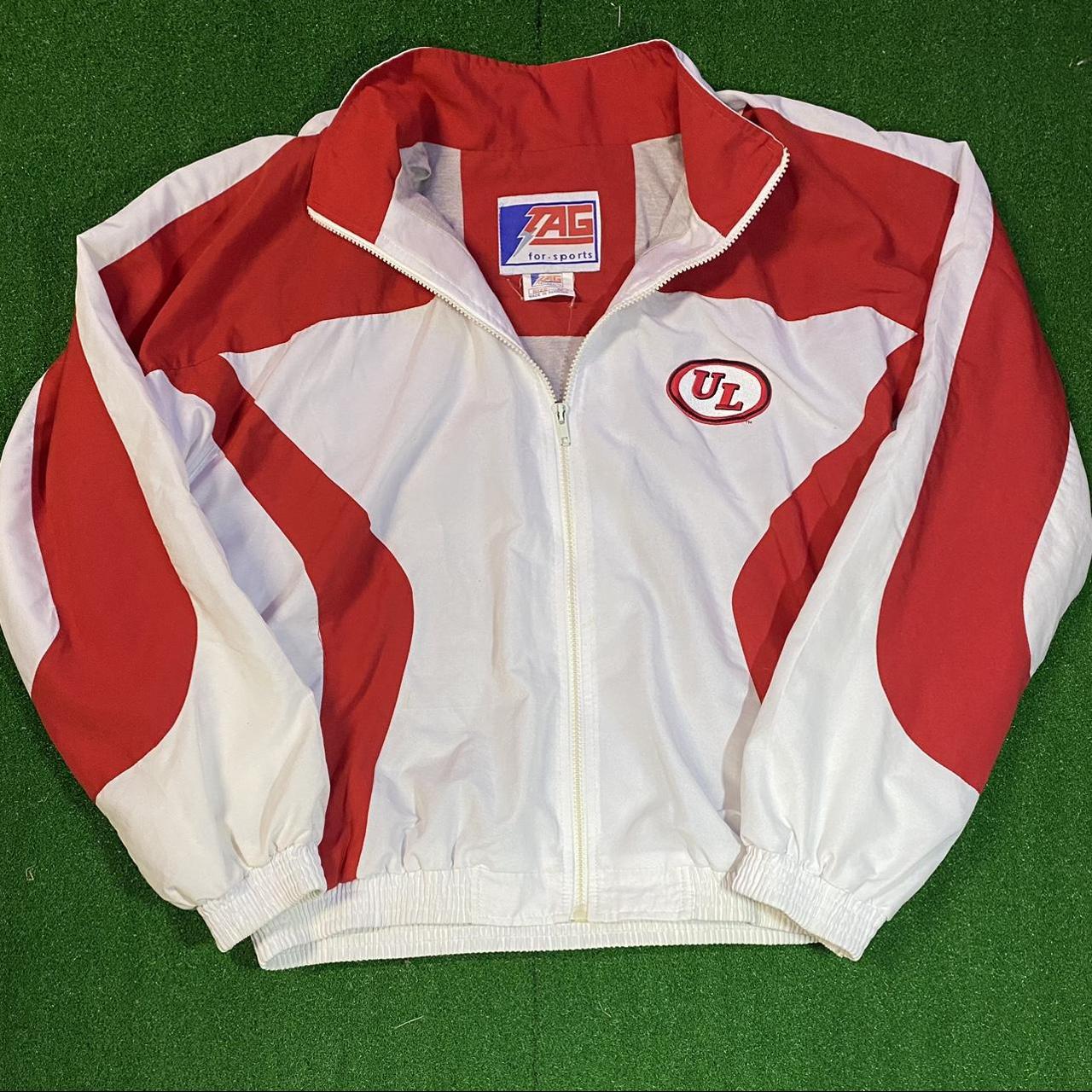 Vintage 90s zag sports UofL windbreaker zip up Size... Depop