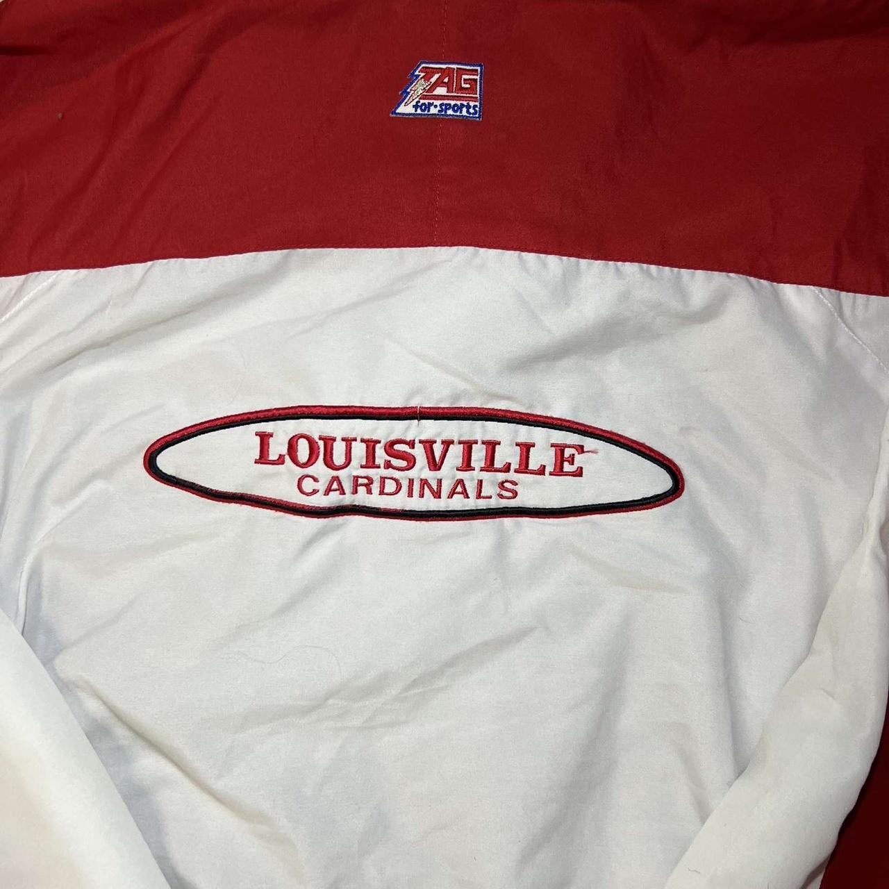 Vintage 90s zag sports UofL windbreaker zip up Size... Depop