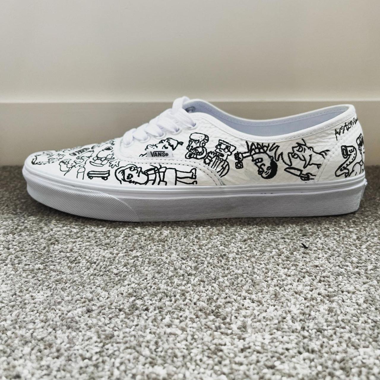 Doodle White Vans Customized Custom Vans With Sharpie Outlet