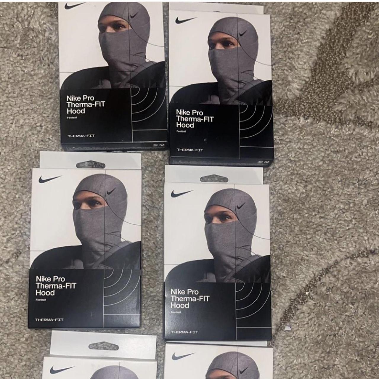Nike ski mask comes in handy. Depop