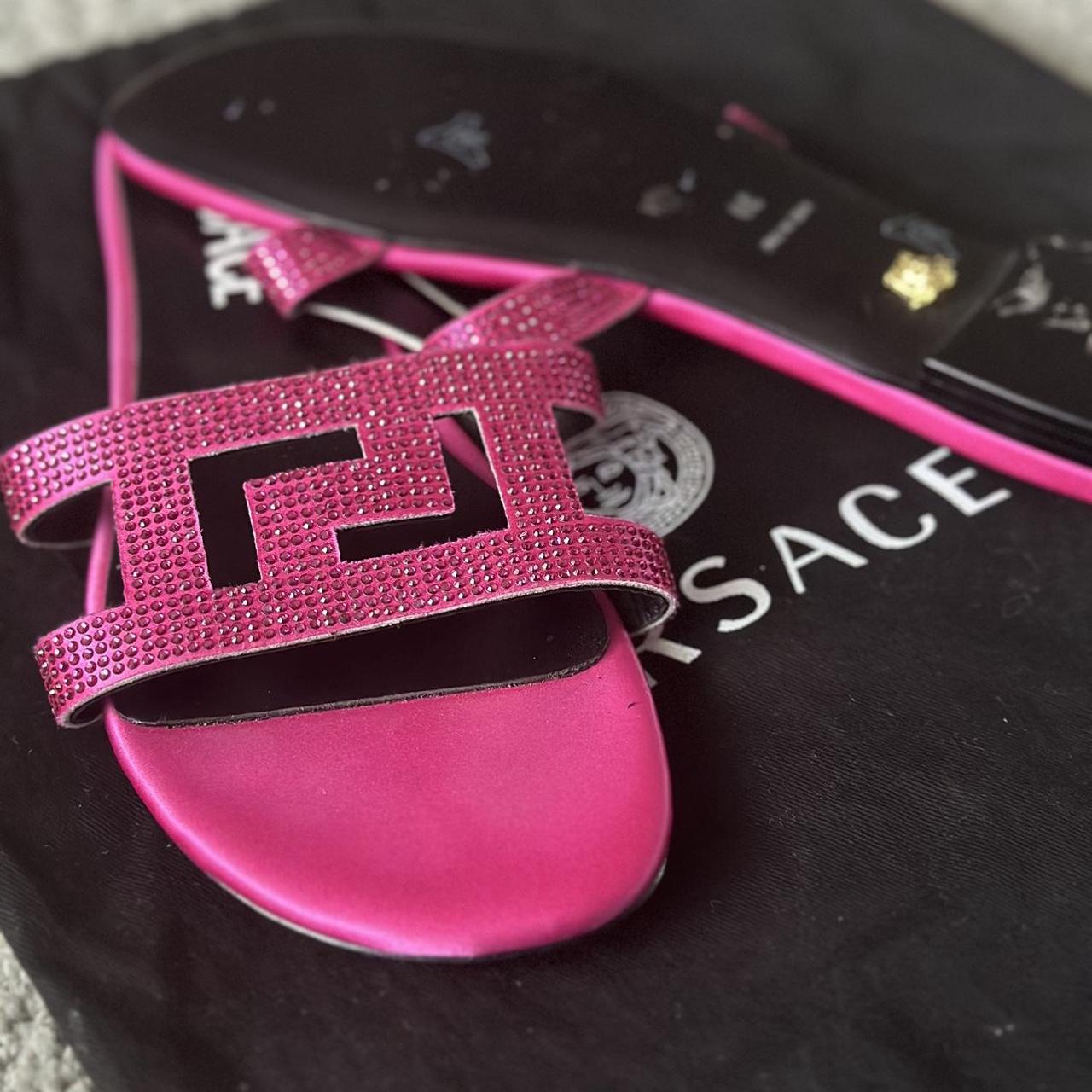 Versace slides 2024 womens pink