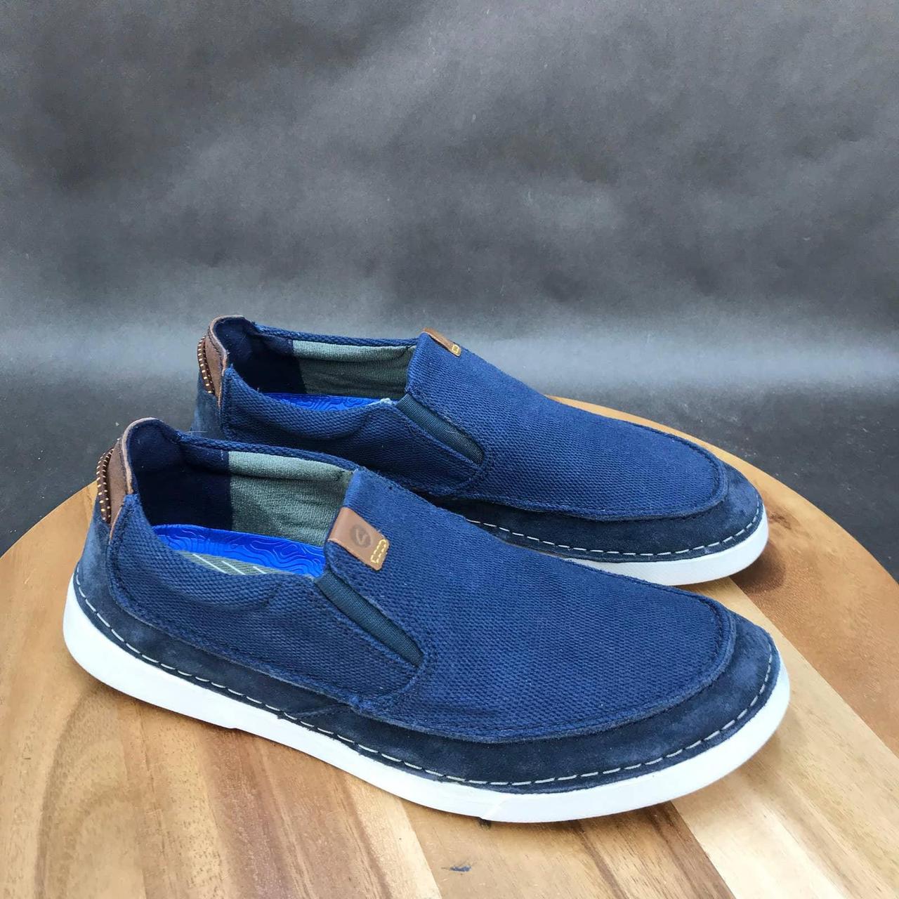 Clarks best sale sneakers blue