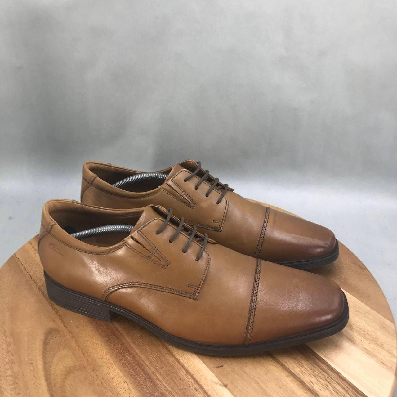 Clarks Tilden Cap Toe Oxford Dress Shoes Mens 12 M. Depop