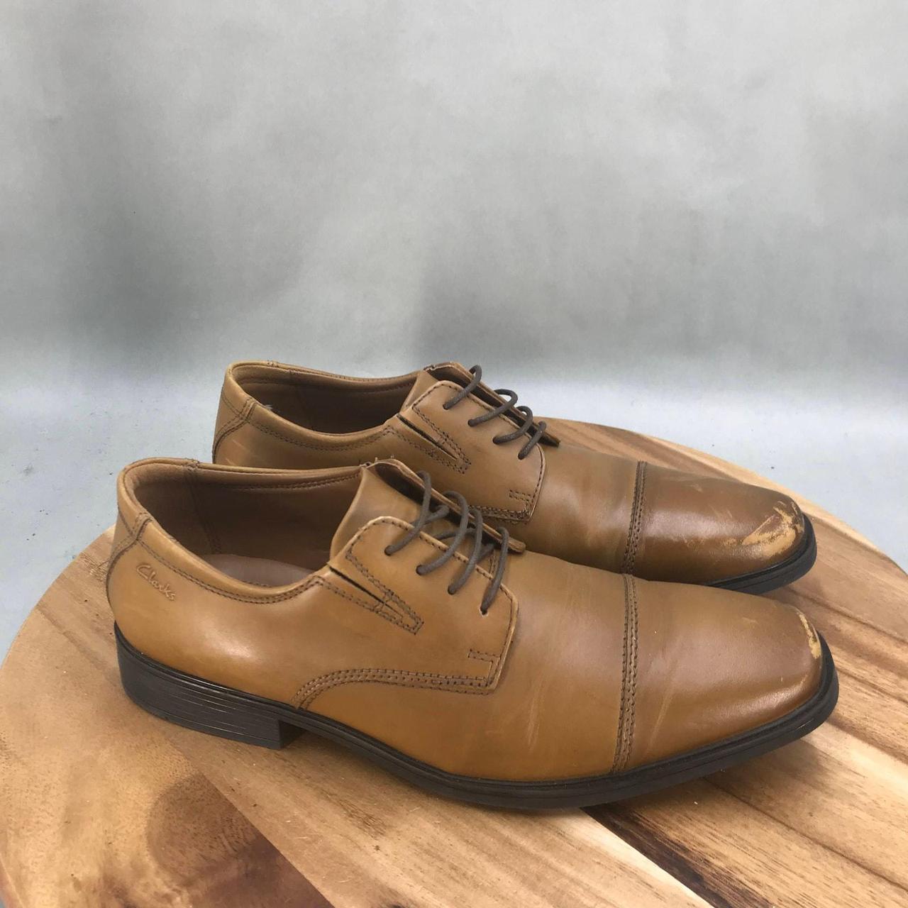 Clarks tilden cap dark tan best sale