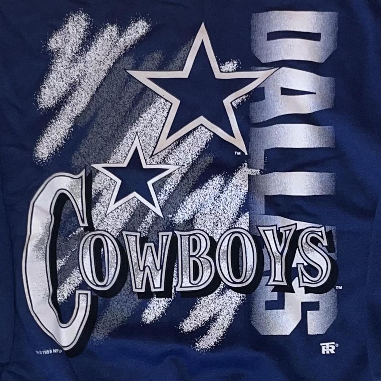 Vintage Dallas Cowboys Crewneck Sweater Blue Large... - Depop