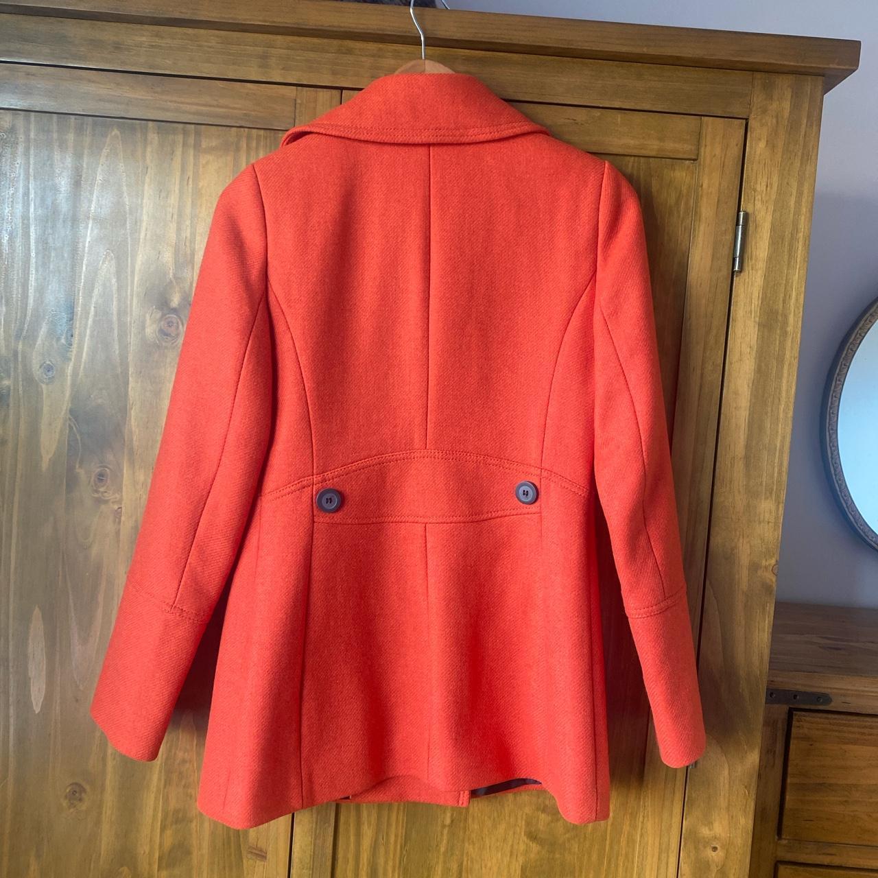 Burnt orange monsoon wool blend coat beautiful Depop