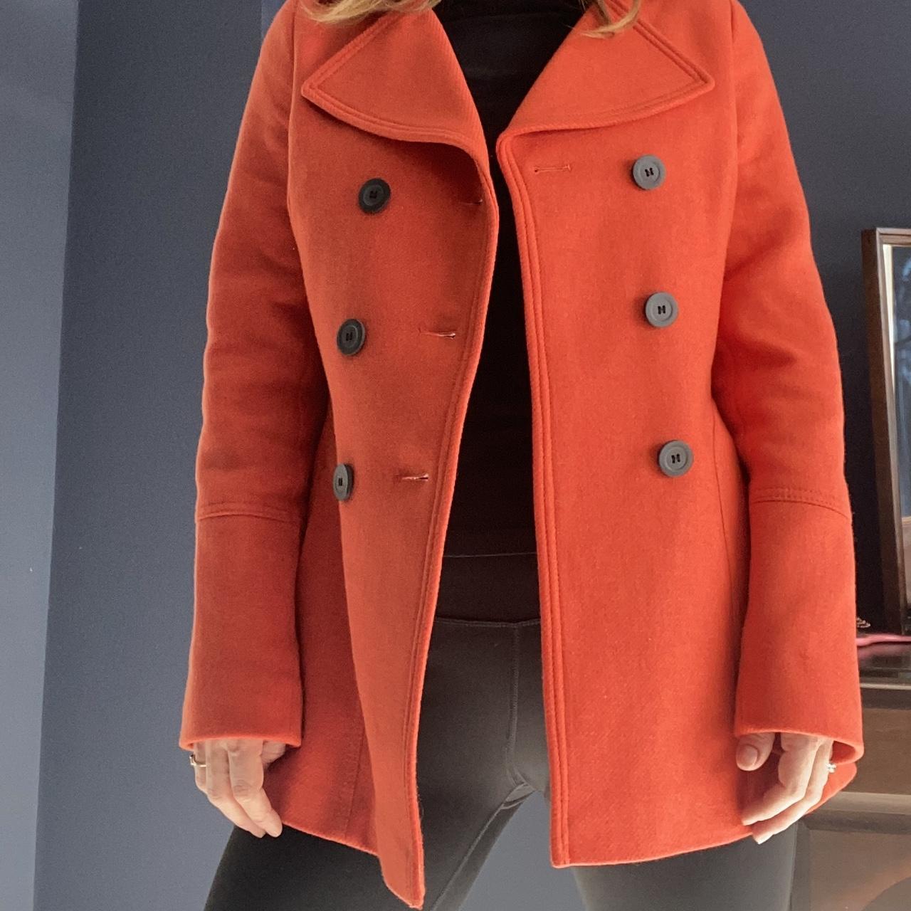 Burnt orange womens coat best sale