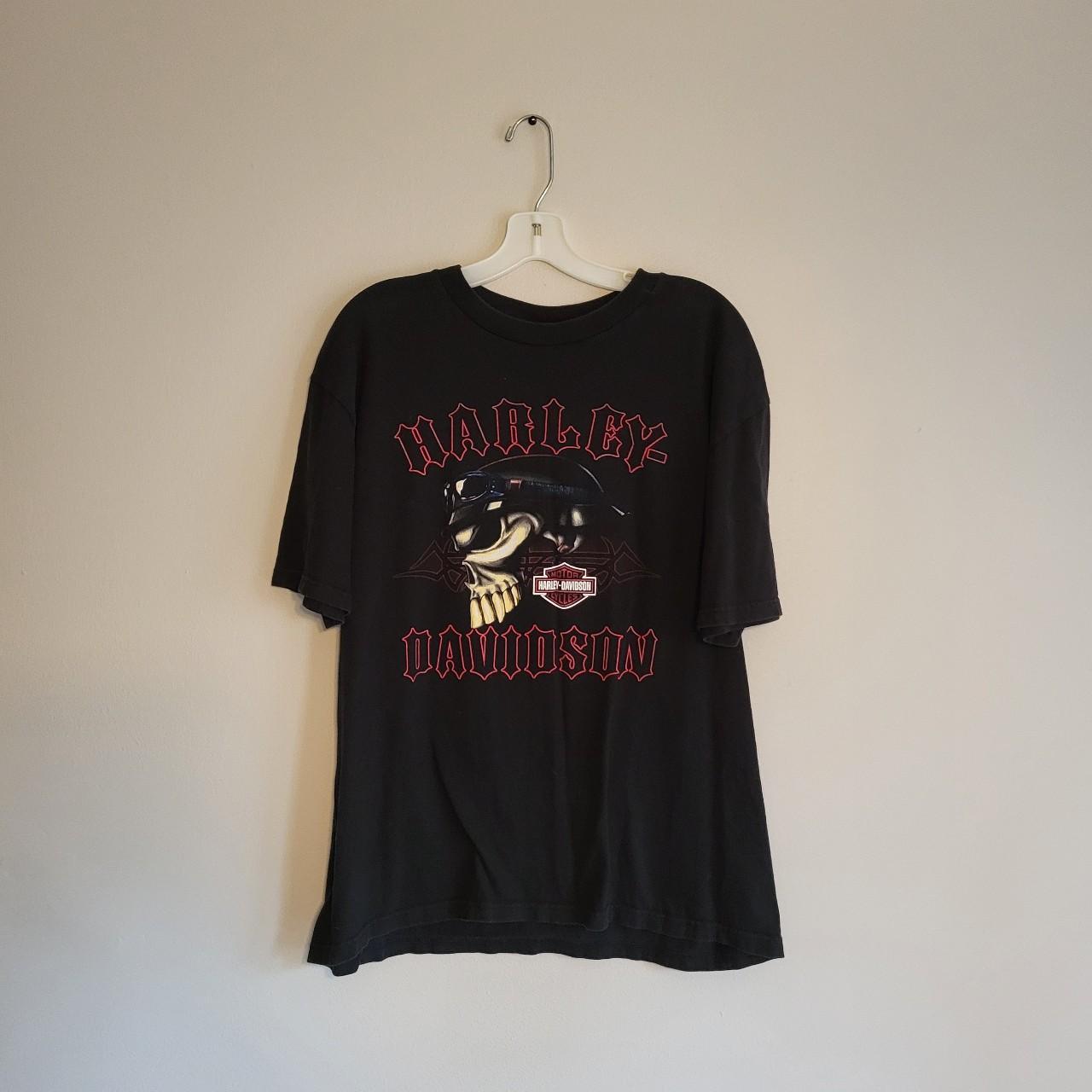 T-shirt Harley-Davidson Homme XL Noir à Manches Courtes - Motif Kirkuk Iraq