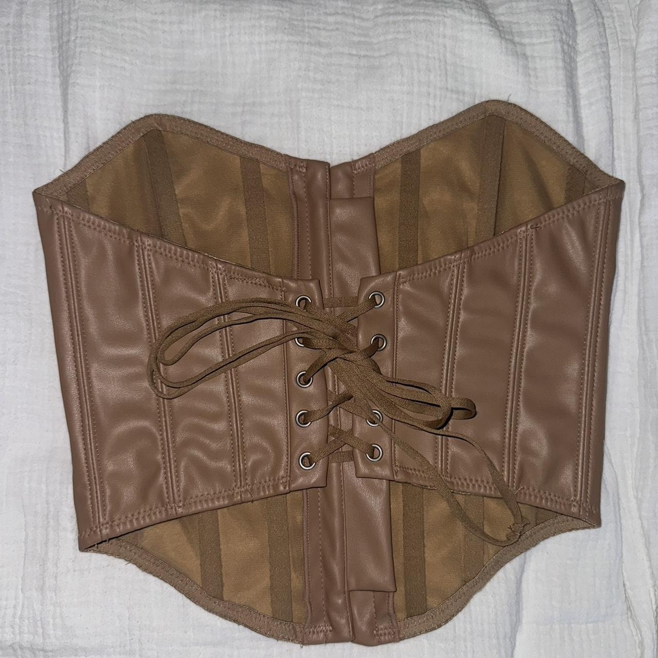 Urban Outfitters Luna Brown store Leather Corset