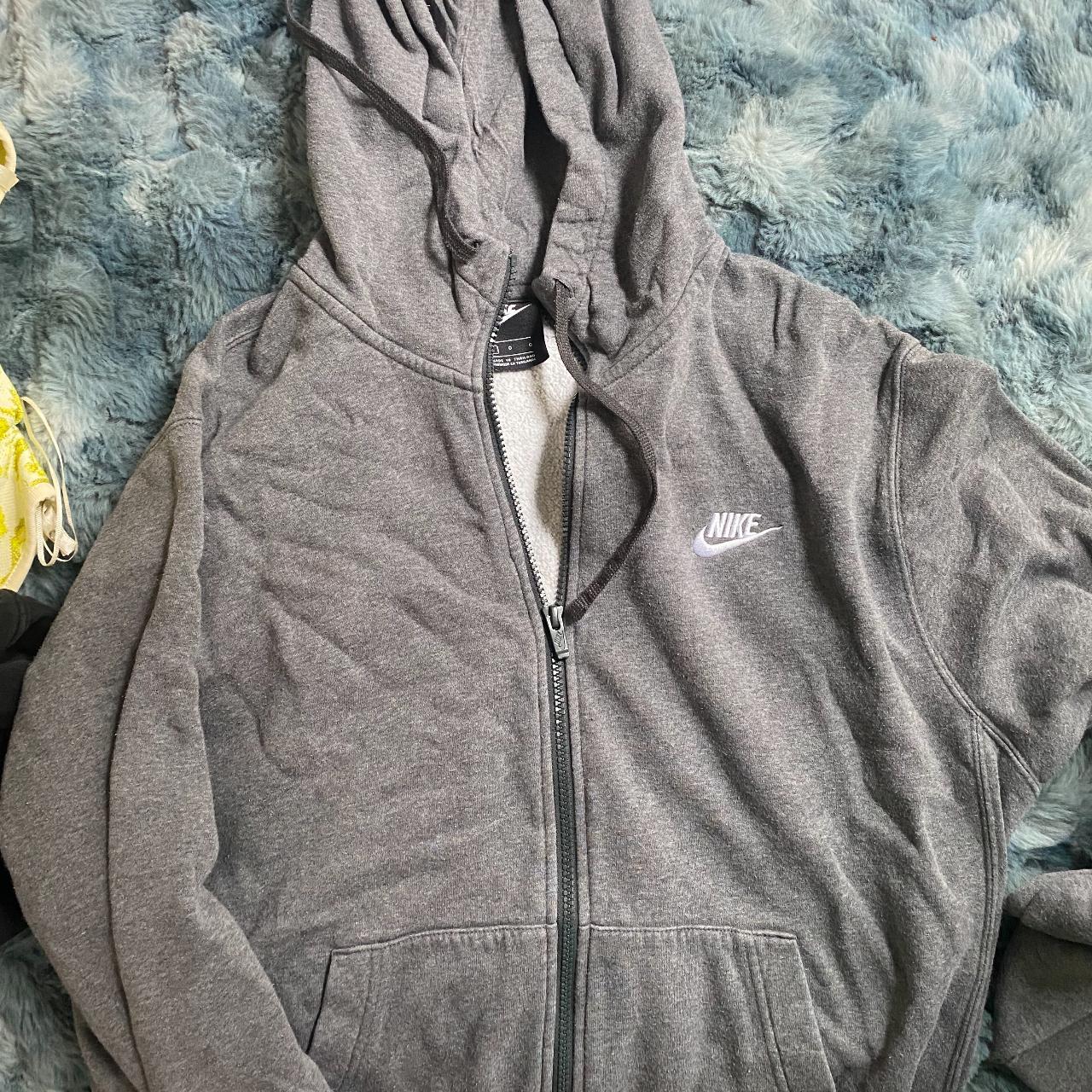 light grey nike zip up