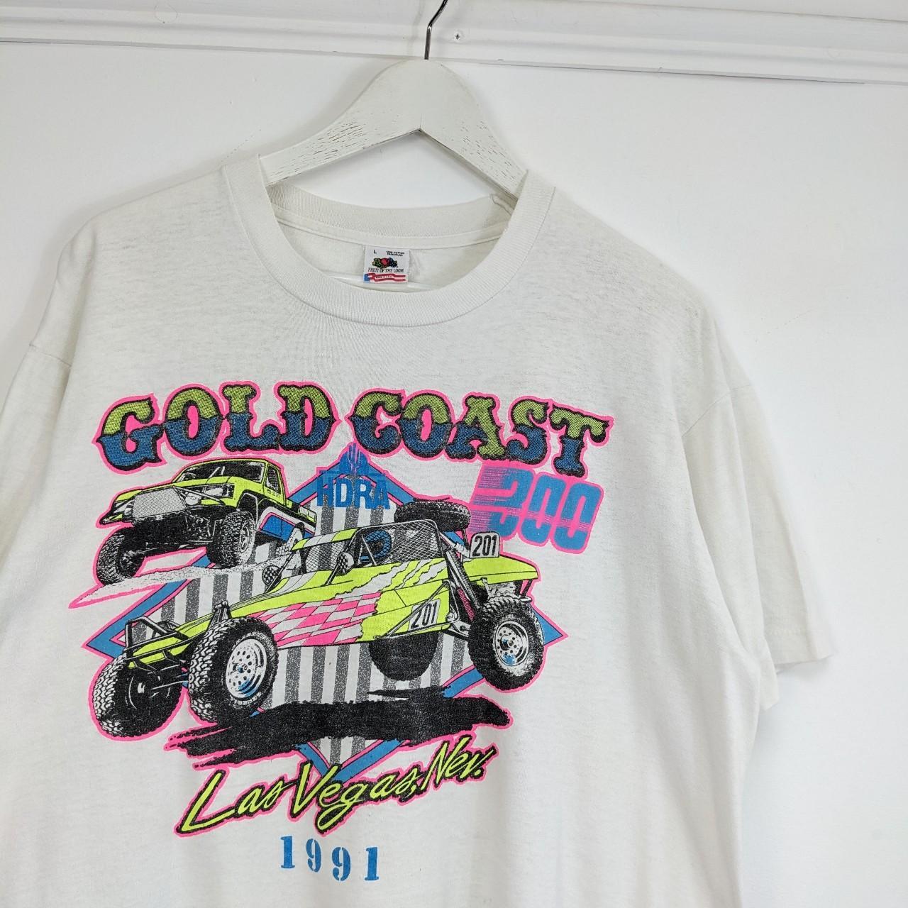 90s VINTAGE GOLD COAST -DAFFY DUCK FACE- Vintage 90s Gold Coast T-Shirt: Single Stitch Cotton Tee, Made in USA