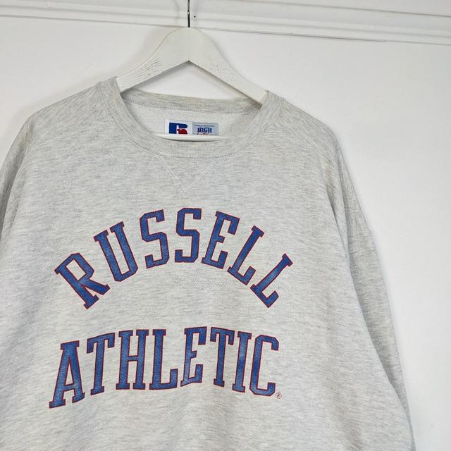 Vintage Russell Athletic Sweatshirt Fishing Size - Depop