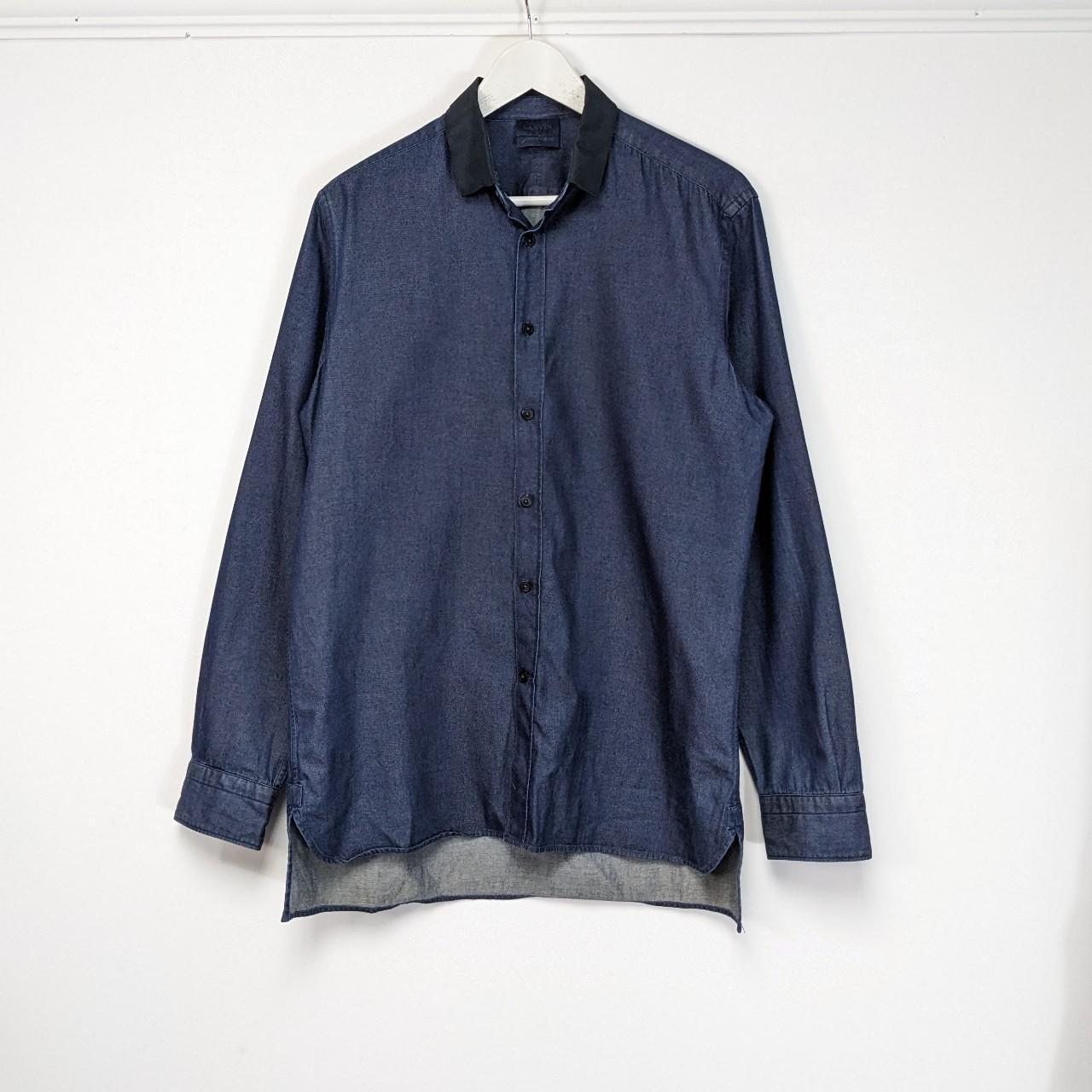 Lanvin x Acne Studios Denim Chambray Shirt, black... - Depop