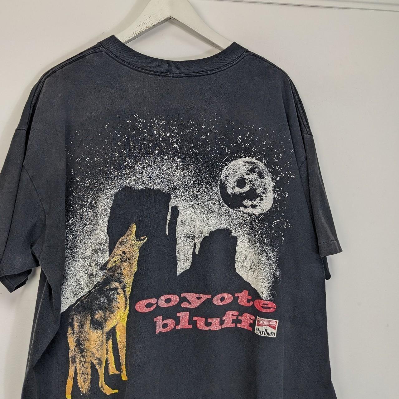 Vintage Marlboro T shirt. Coyote Bluff Design pocket... - Depop