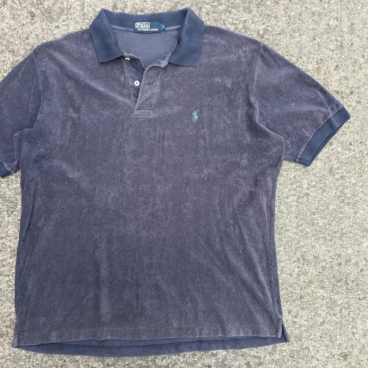 Vintage 90s Polo Ralph Lauren towelling polo shirt | Depop