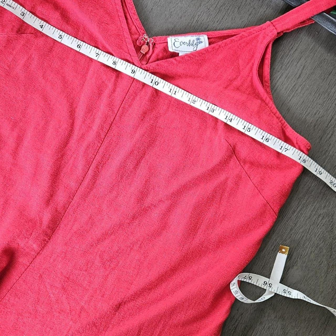 Source Unknown Women's Linen Jumpsuit - Red - M –… - image 6