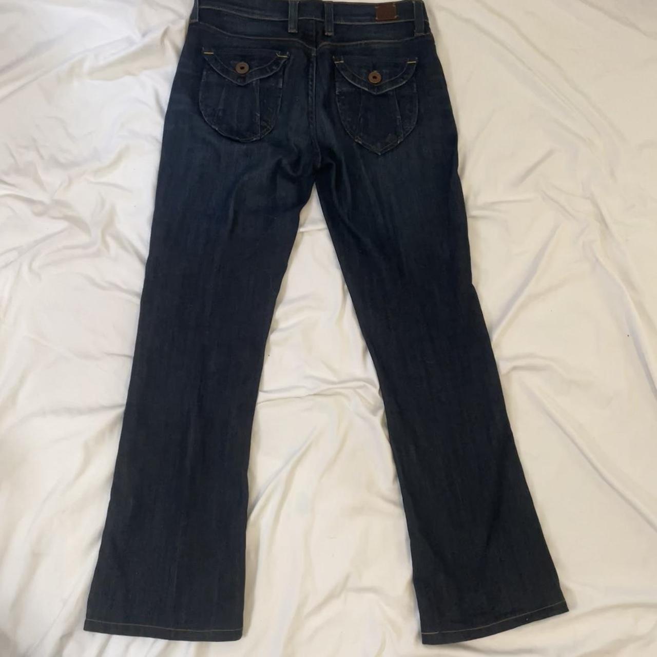 lucky brand sweet and low bootcut jeans with unique... - Depop