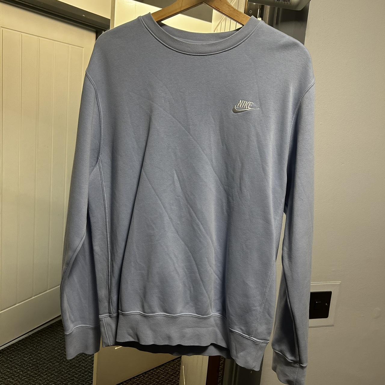 Pale Blue Nike Jumper. Size small