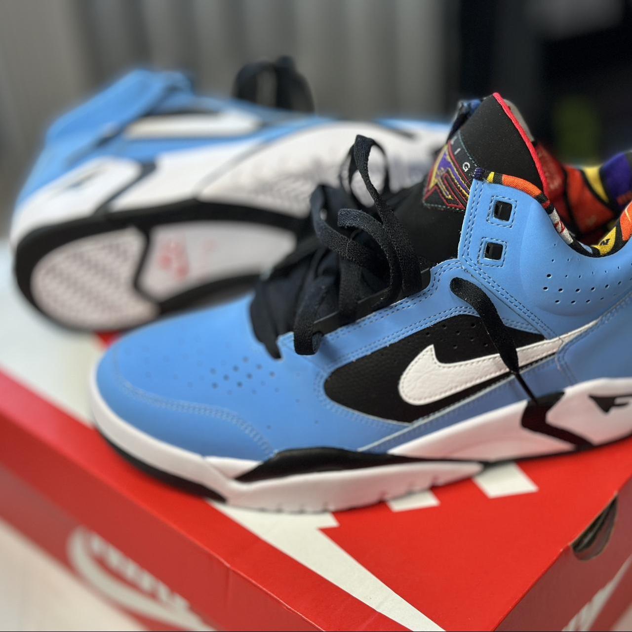 NIKE AIR FLIGHT LITE MID, UNIVERSITY BLUE/WHITE, PLEU...