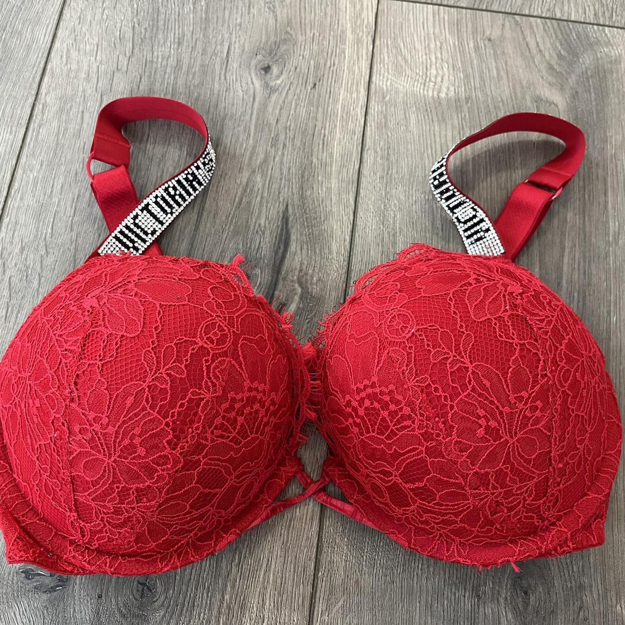 Victoria's secret biofit multi way bra 34D Red - Depop