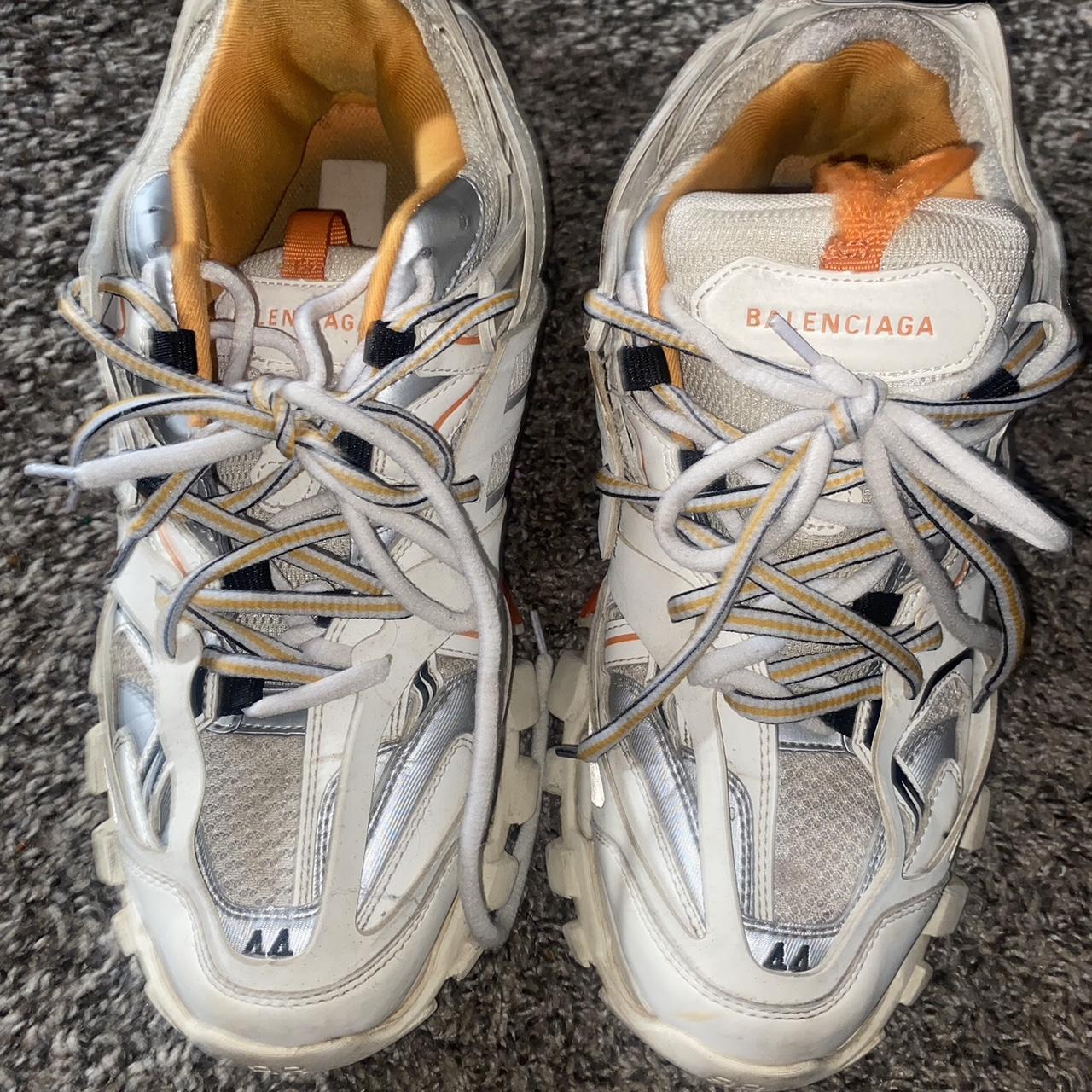 Balenciaga track trainers white offers orange