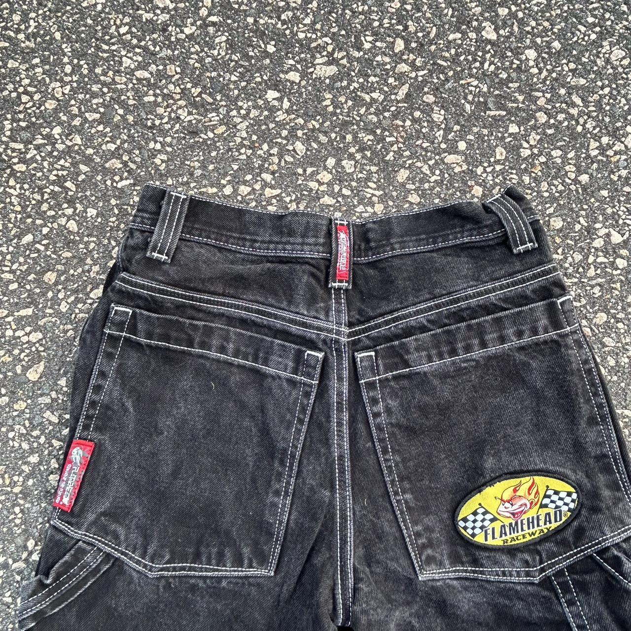 Deadstock Flamehead Skater Black newest Denim Pants