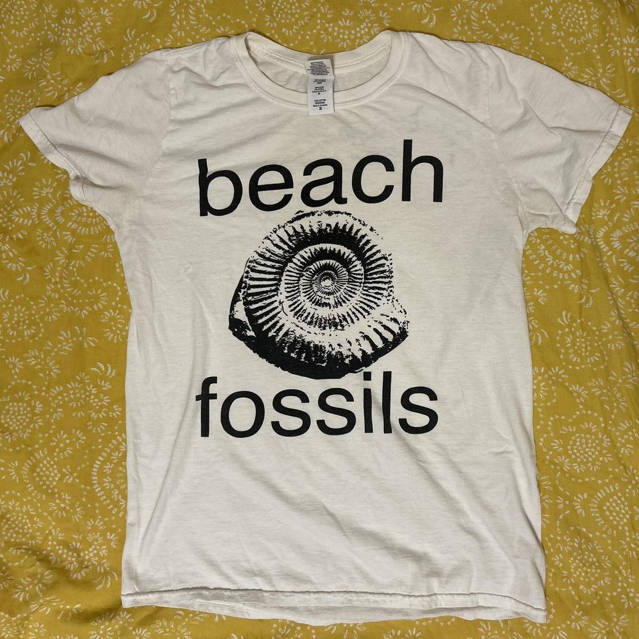 Beach fossils (band tshirt) with singer’s autograph.... Depop