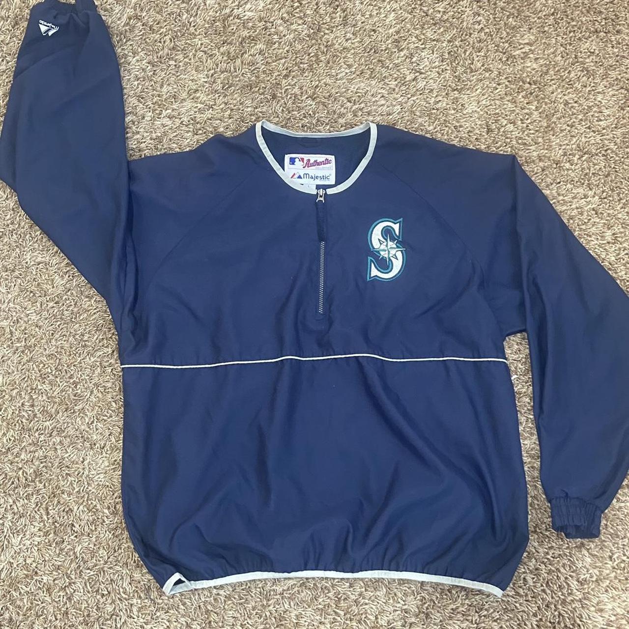 ‼️Sick vintage Seattle Mariners quarter zip... Depop