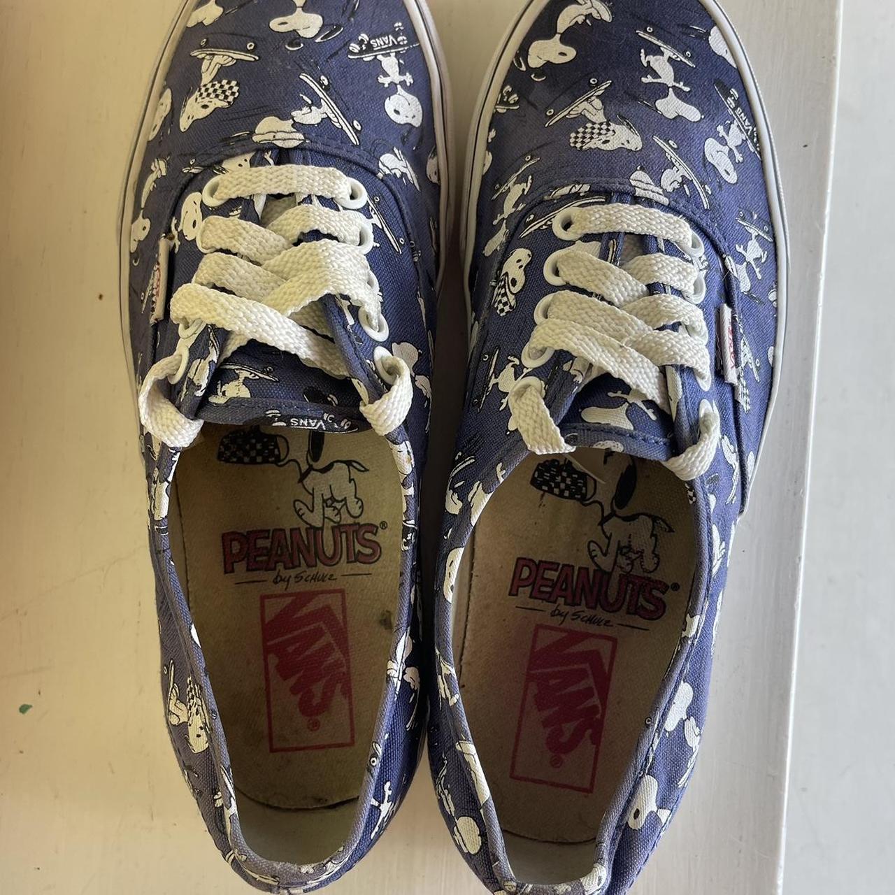 Size 9 VANS Authentic x Peanuts Snoopy Skating Depop