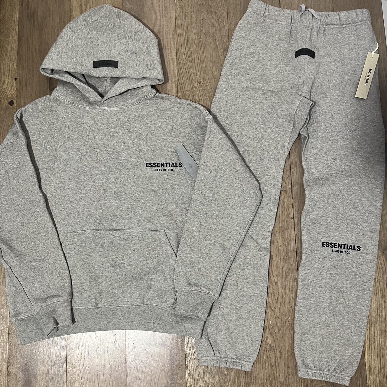 FOG Essentials SS22 Dark Oatmeal Grey tracksuit size... - Depop