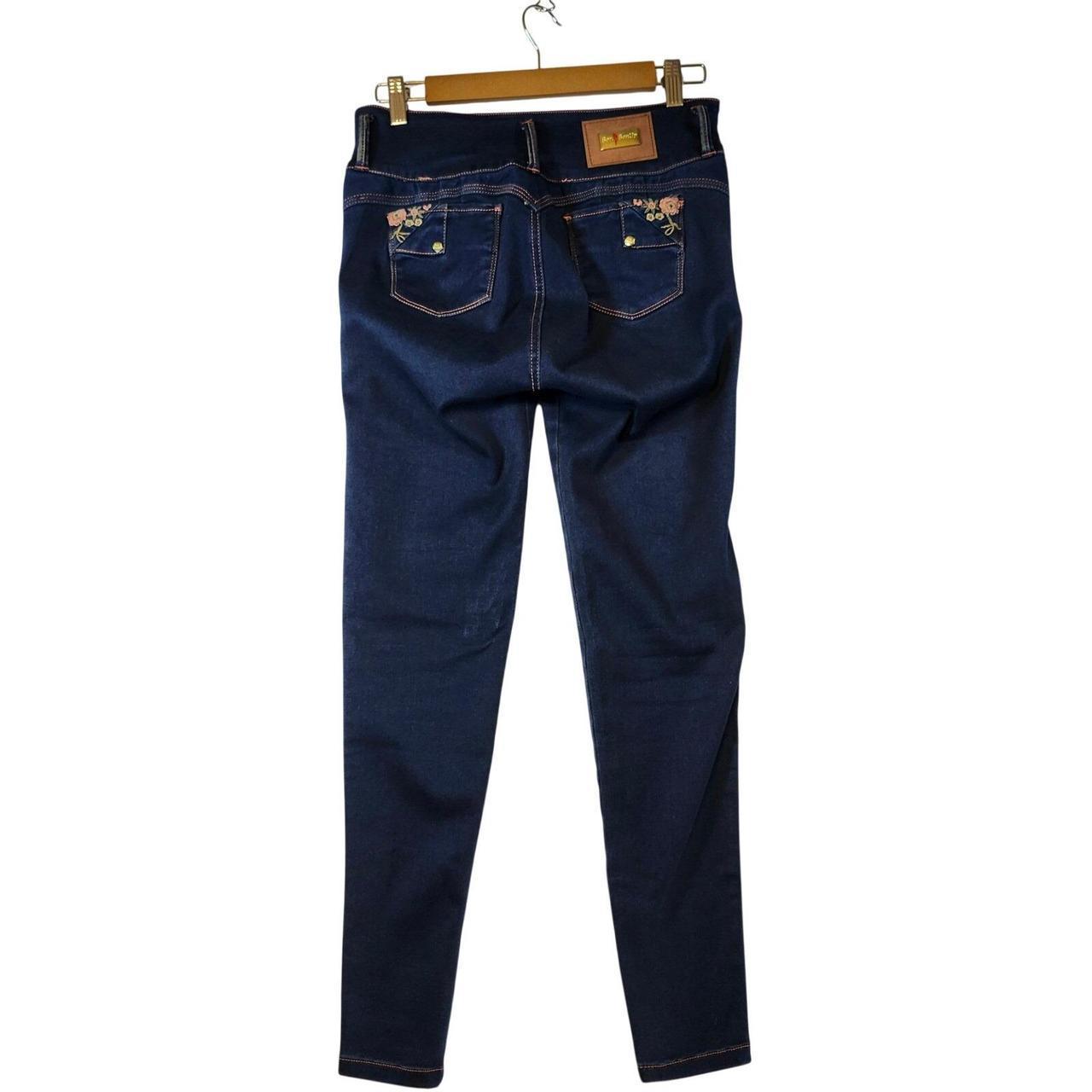 Bonbonwhims women's preloved blue and navy boho western casual jeans