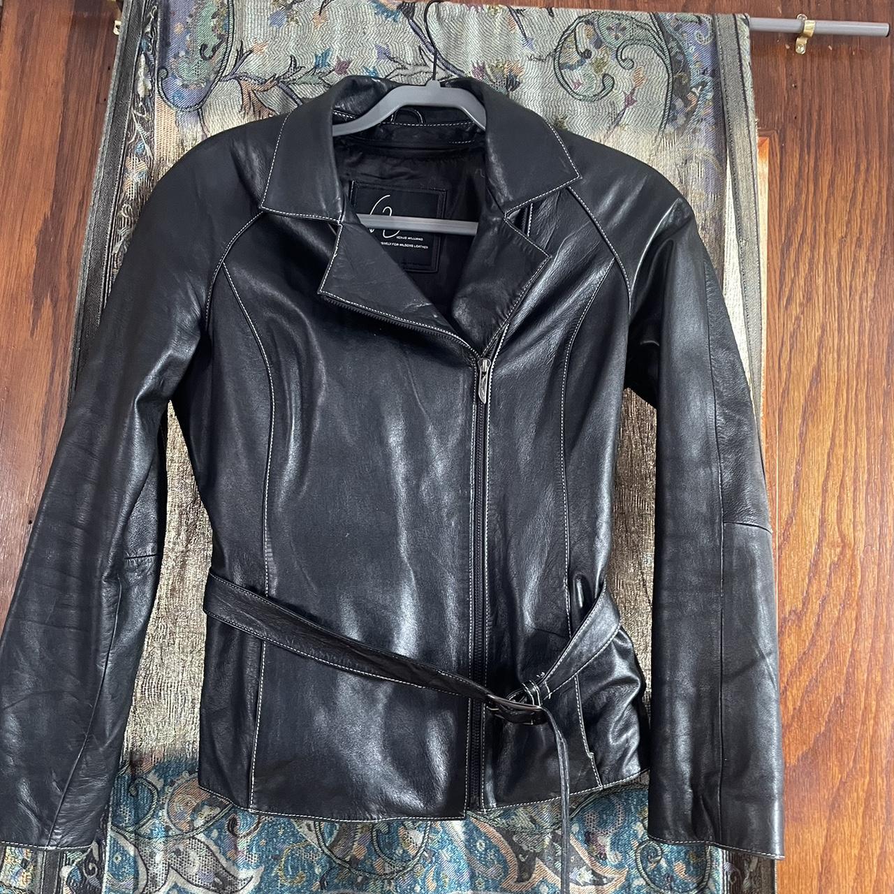 Venus williams leather jacket new arrivals