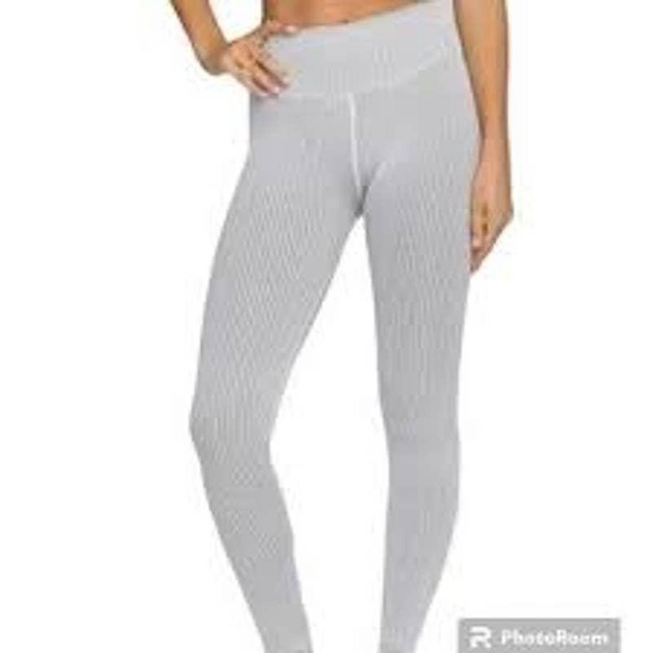 Good American Black Seamless Ribbed Leggings 