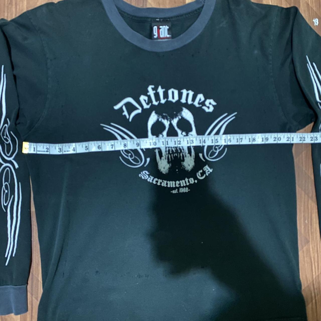 RARE vintage 90s Deftones black long sleeve size | Depop RARE vintage 90s Deftones black long sleeve size | Depop